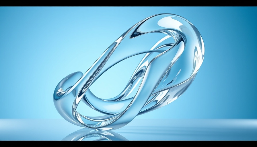 Abstract glass sculpture for decarbonizing the glass industry.