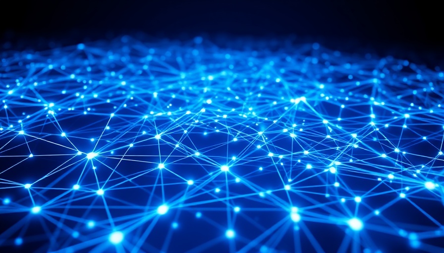Futuristic data grid illustrating Snowflake Openflow data management