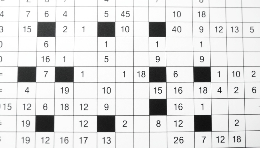 Standard McKinsey crossword puzzle grid in minimalist style.
