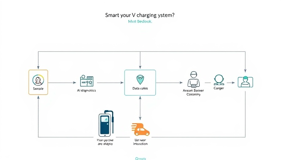 AI Enhanced Diagnostics flowchart for smart EV charging system using Amazon Bedrock.