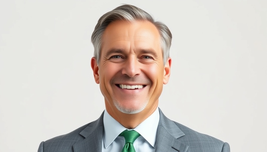Smiling man in a gray suit, Fox 11 morning anchor style.