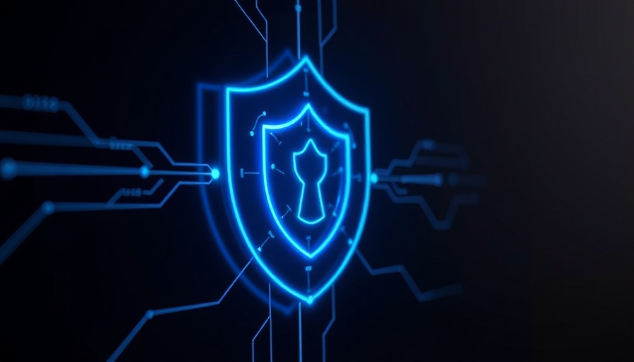 Futuristic digital shield symbolizing AI in Operations Teams.