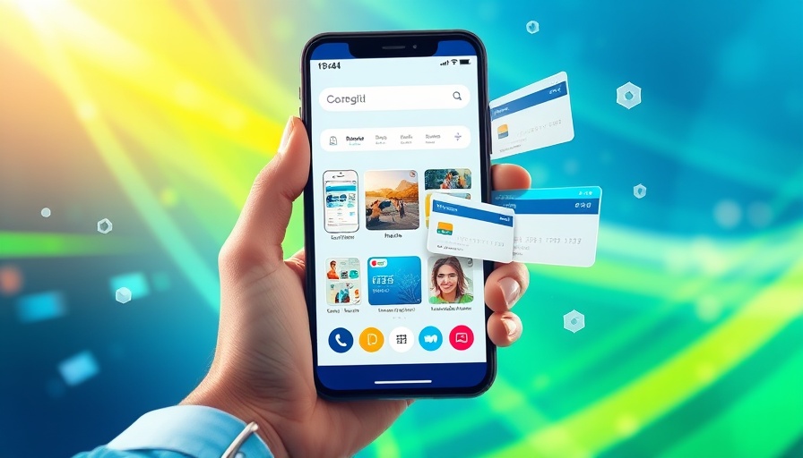 Colorful digital illustration with smartphone and credit card representing buy now pay later services.