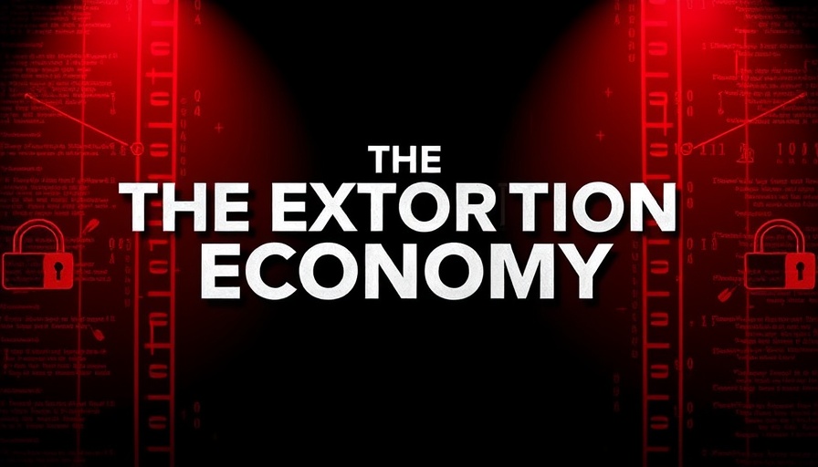 AI business strategies against extortion economy theme.