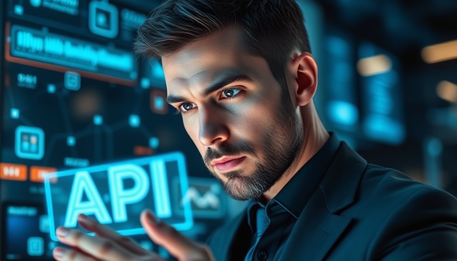 Futuristic hologram showing API interaction in auto retail context.