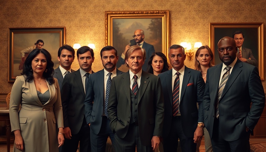 Group in formal attire indoors, Four Seasons Dethrones You.