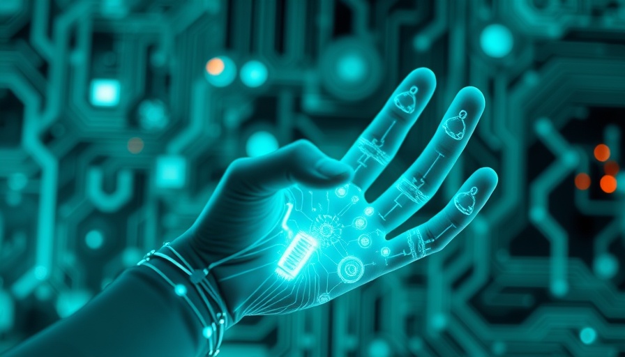 Unified Governance for Data and AI concept with digital hand.