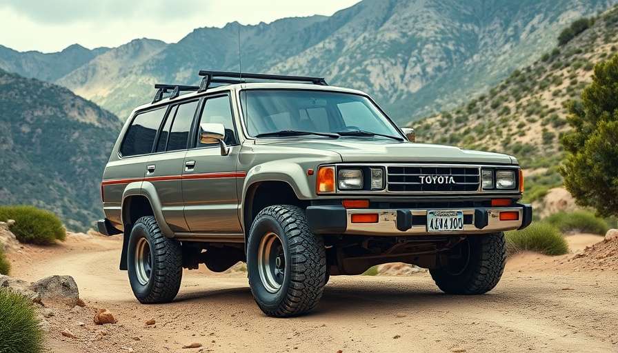 1990 Toyota 4Runner SUV parked on rugged terrain.