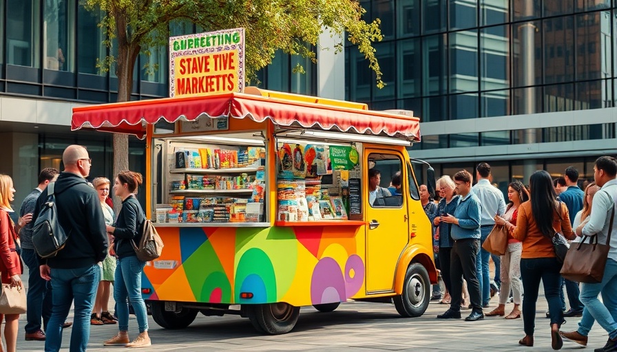 Experiential marketing in Upfronts with branded truck