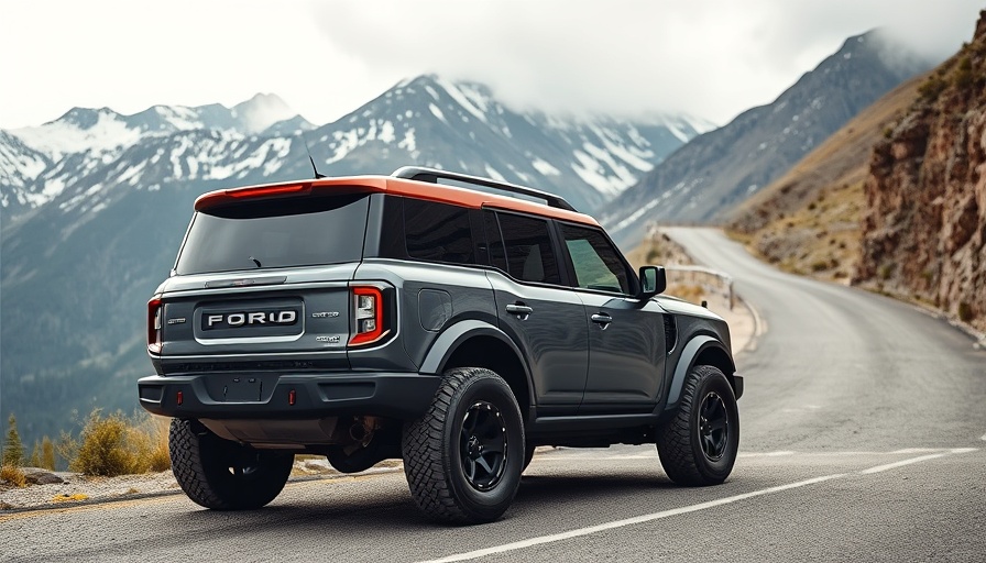 Sleek 2025 Ford Bronco parked on mountain road, highlighting pricing adjustments.