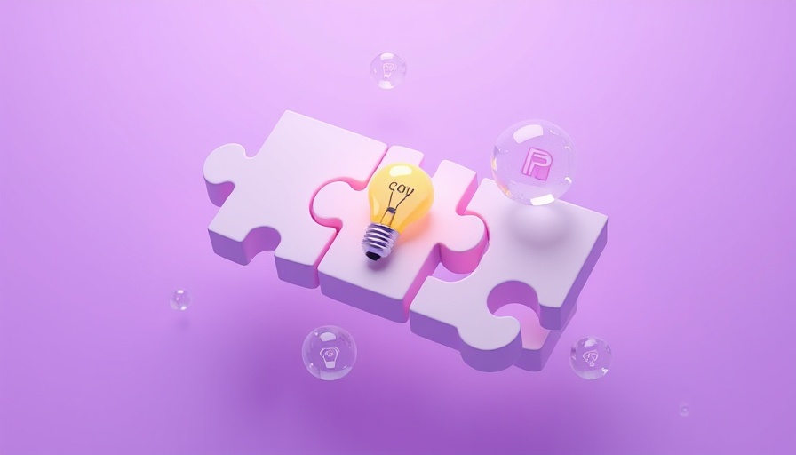 Apple new software design Liquid Glass concept with puzzle pieces.