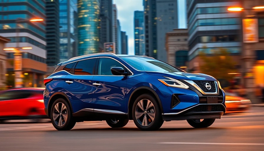 2025 Nissan Murano in cityscape setting showcasing safety features