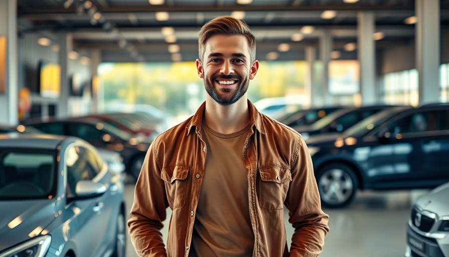 Confident leadership in auto dealerships inside showroom.
