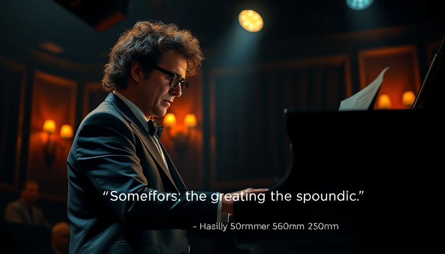 Distinguished musician at piano with app praise at Apple WWDC 2025.