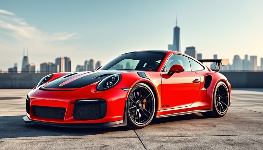 Sleek Porsche 911 GT3 RS in auction setting.