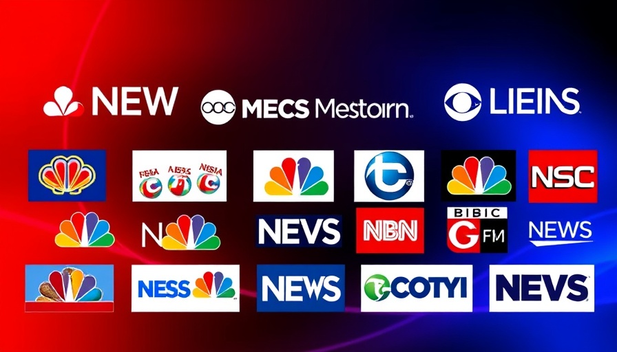Network logos highlighting cable news ratings insights.