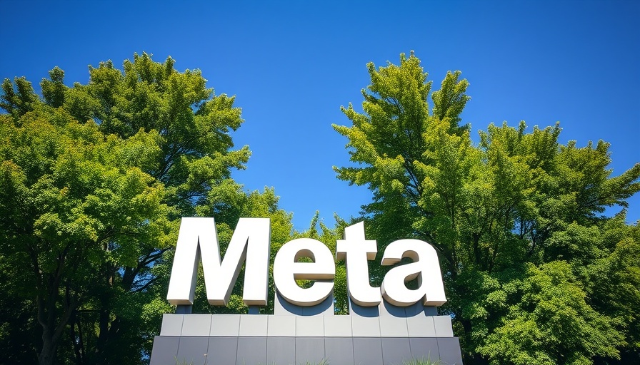 Meta superintelligence lab sign at 1 Hacker Way with logo in scenic setting.