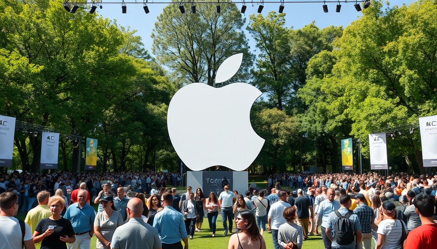 WWDC25, Apple's Goldilocks approach to AI, large conference banner.