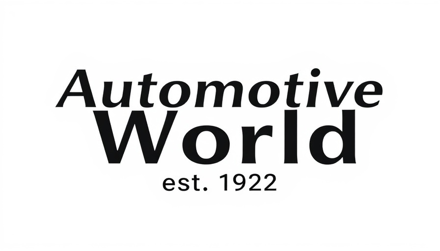 Automotive World est. 1992 logo, minimalistic design.