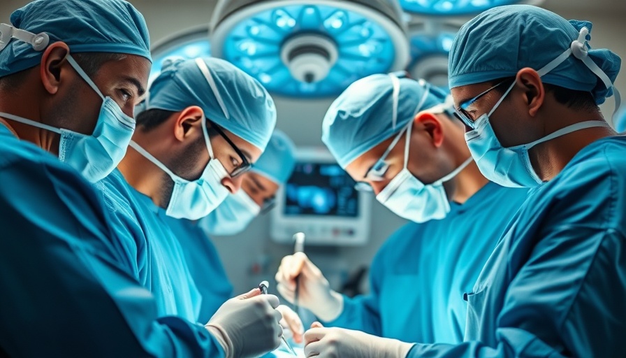 Surgical team optimizing healthcare supply costs during operation