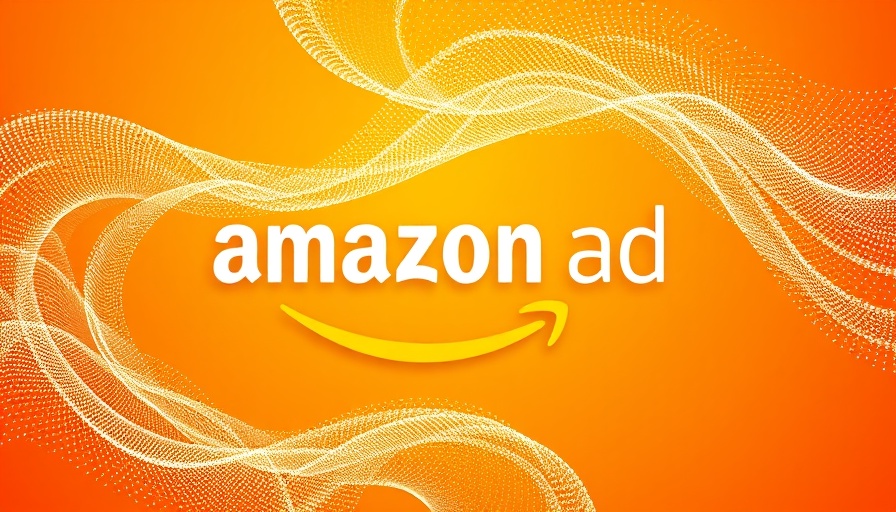 Amazon Ads logo with digital wave design for livestream shopping insights