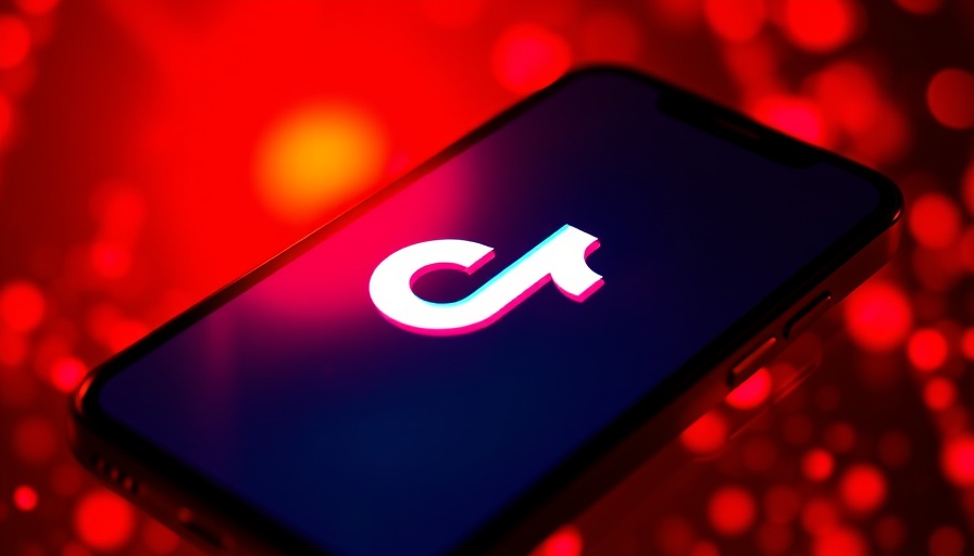 TikTok AI tools for marketing with vivid logo on red background.