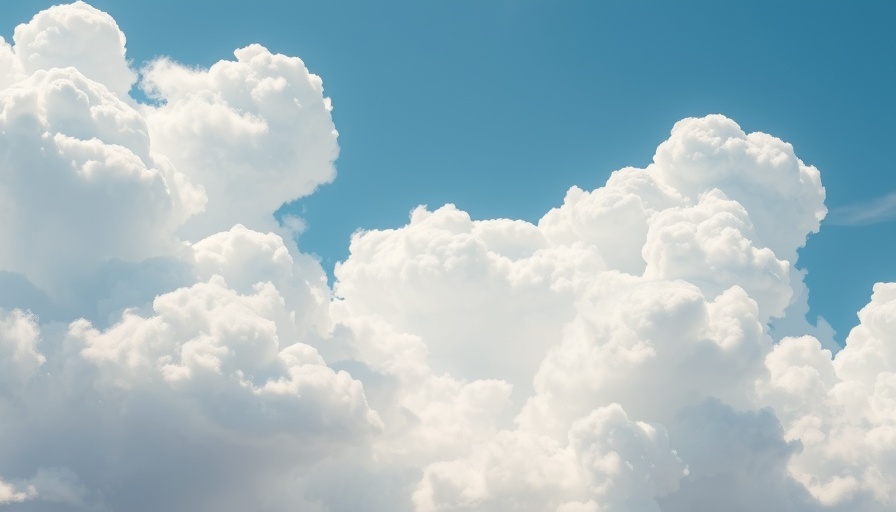 Serene white clouds for AI-driven cloud optimization concept