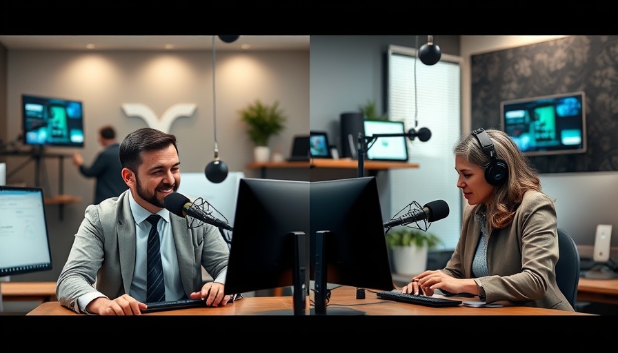 Professionals discussing AI scalability in enterprise technology on podcast.