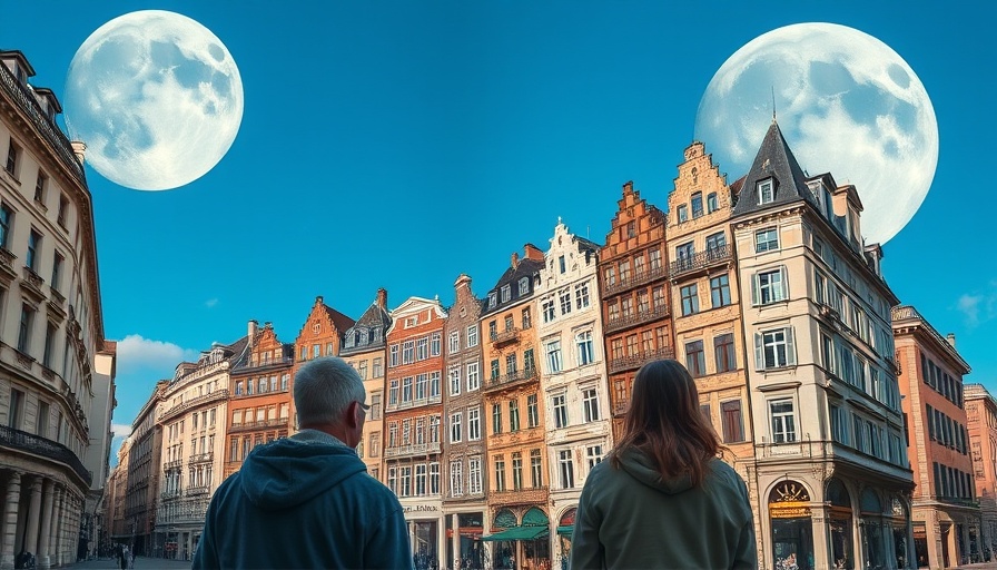 Surreal collage of buildings explores what does it mean for an algorithm to be fair.