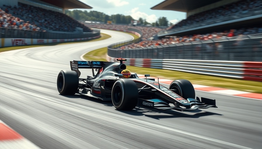 High-speed Formula 1 race car action in F1 The Movie.