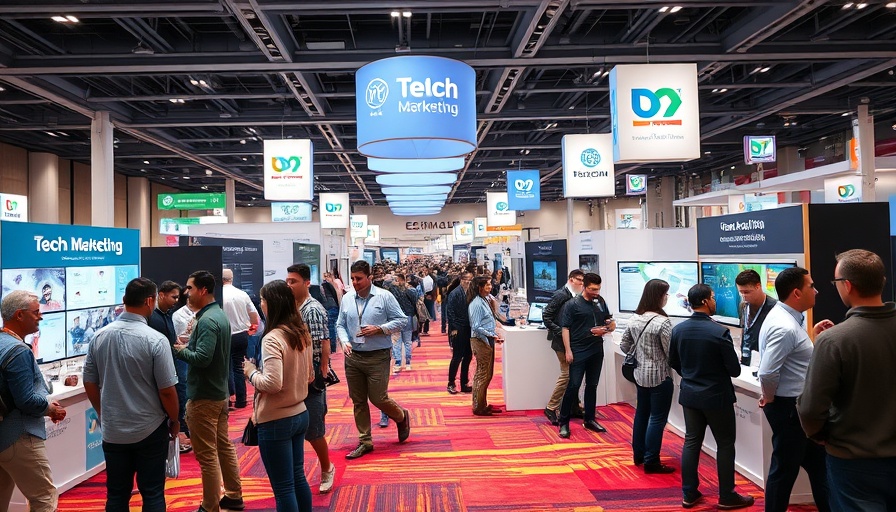 Digital Dealer Conference 2025 attendees networking in a vibrant hall.