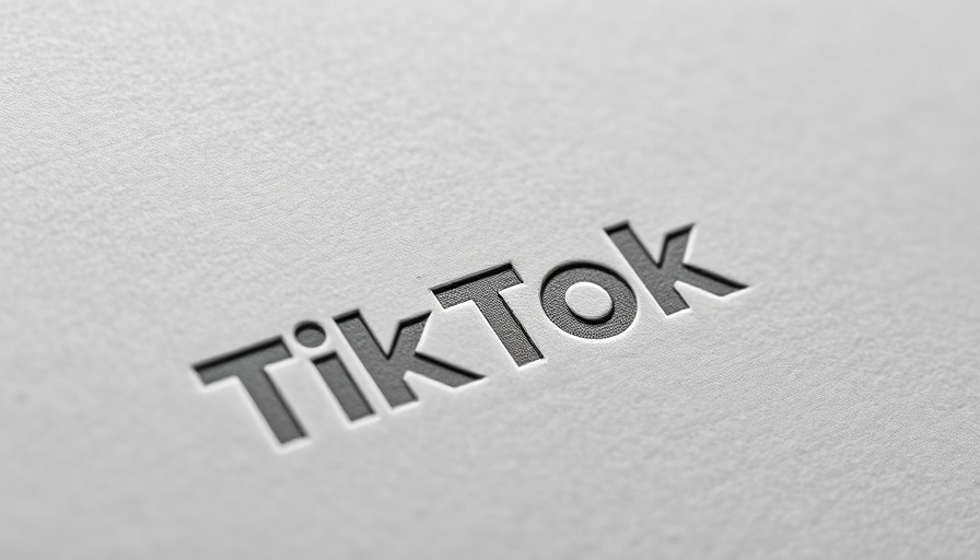 Embossed TikTok logo on paper, enhancing online visibility.