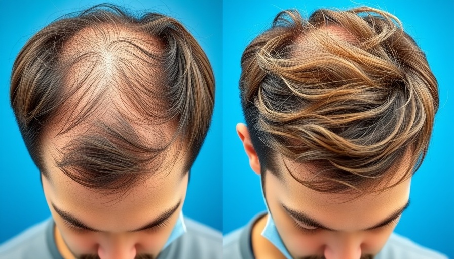 Before and after hair transplant showcasing fuller hair.