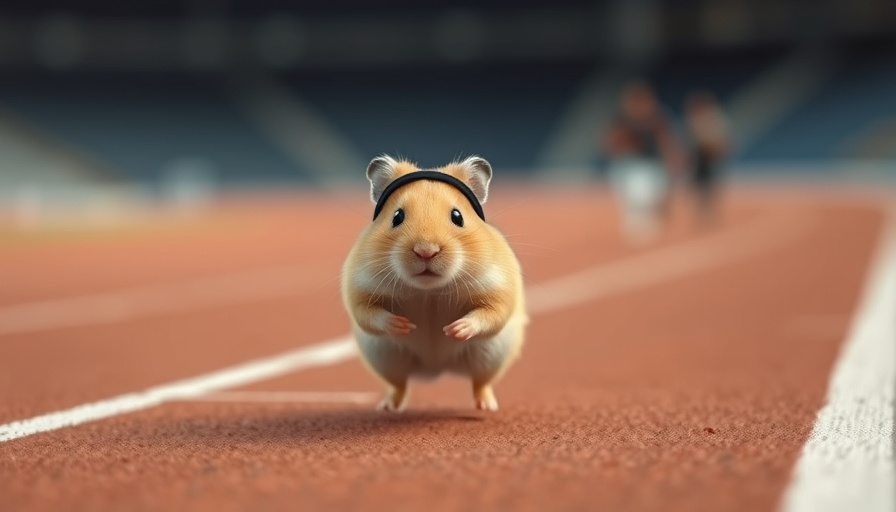 Adorable hamster running on track, Midjourney video generation model.