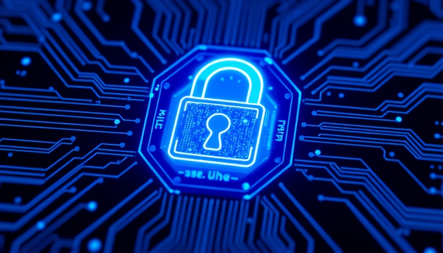 Futuristic digital padlock symbol for AI agents in enterprise transformation.