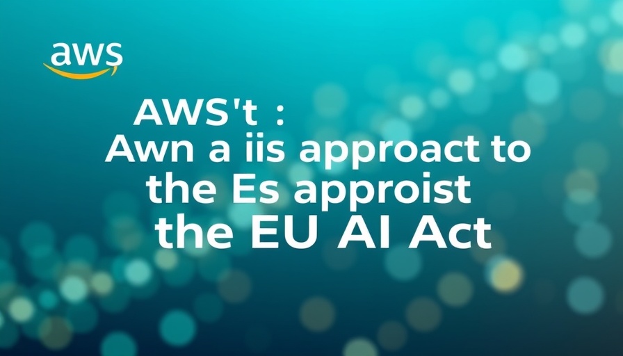 AWS EU AI Act compliance strategies promotional graphic.