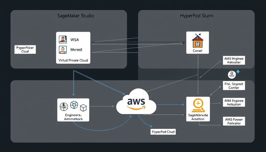 Diagram showing SageMaker Studio and HyperPod Slurm integration in AWS Cloud for AI acceleration.