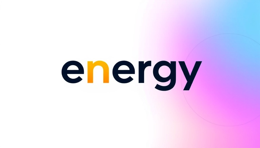 Minimalistic energy storage solutions logo with gradient motif.