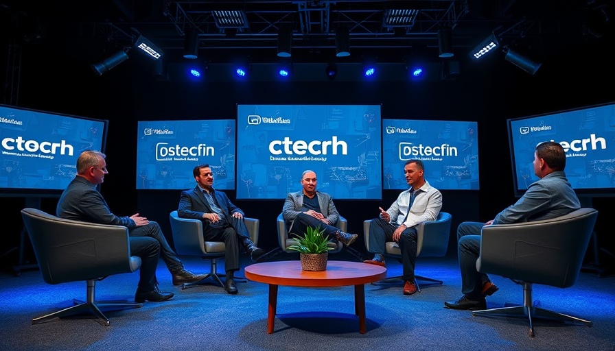 Panel discussion on AI infrastructure boom, tech event setting.