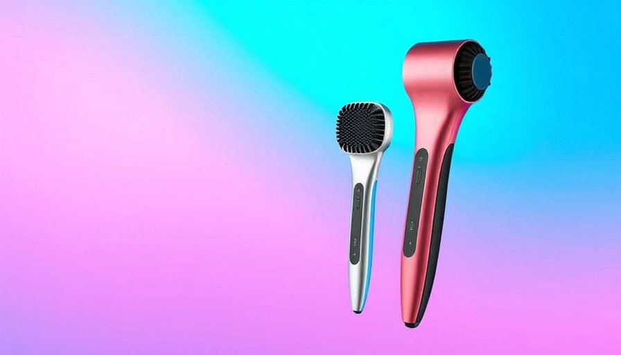 Vibrant set of best thermal brushes against gradient background.