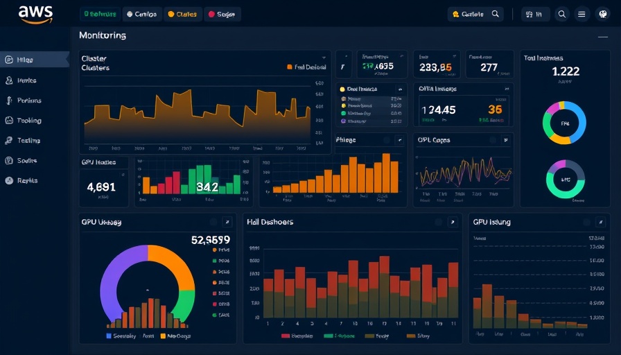 Amazon SageMaker HyperPod one-click observability dashboard displaying various cluster metrics and GPU performance.