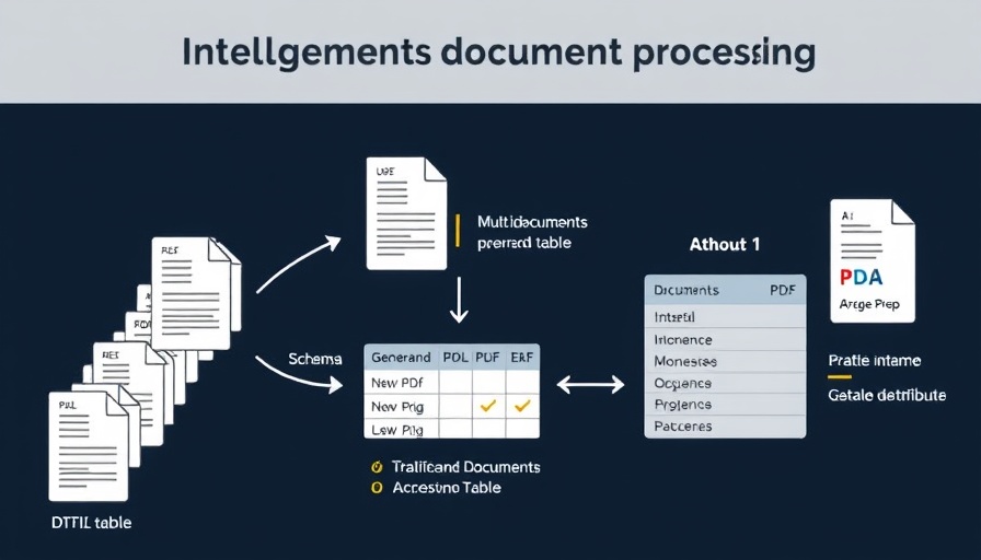 Intelligent document processing diagram showcasing workflow with Amazon Bedrock.