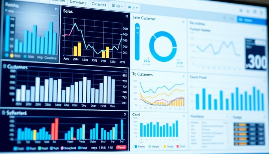 Dashboard displaying embedding generative business intelligence data with charts.