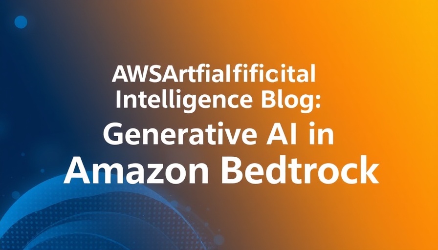 Digital banner for generative AI in Amazon Bedrock blog.