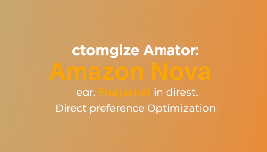 Direct Preference Optimization in Amazon Nova blog announcement on gradient background