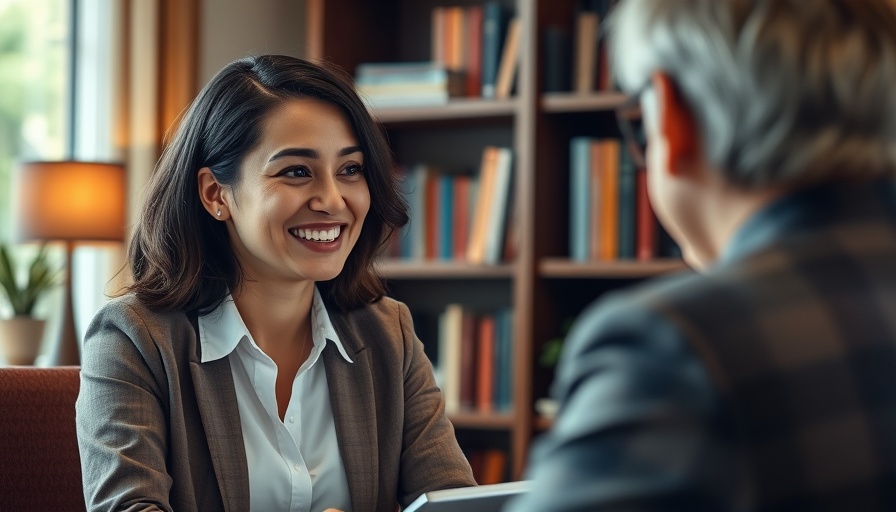 Professional woman smiling while closing sales in a dealership.