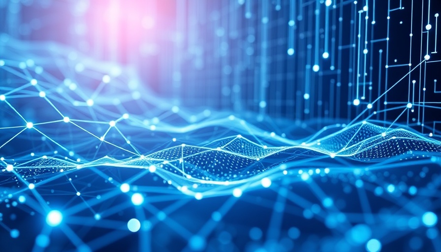 Futuristic landscape with digital streams for 'What is RegTech?'