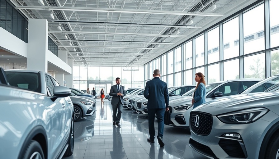 Modern car showroom highlighting automotive financing trends discussion.