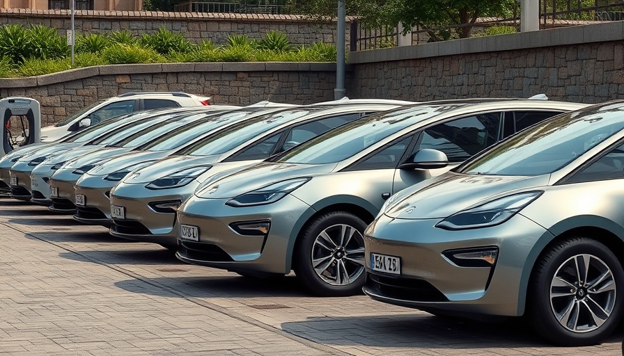 Charging electric vehicles highlighting used EV values increase.