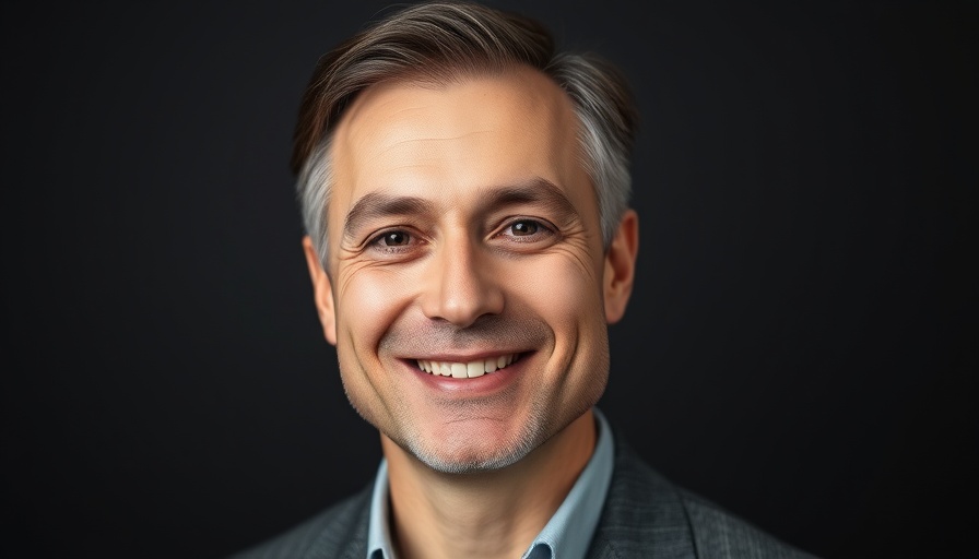 Professional portrait of a middle-aged man in a suit.